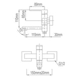 NTL Shower Mixer Tap 5005 (14800)<br>*Contact us for best price - Domaco