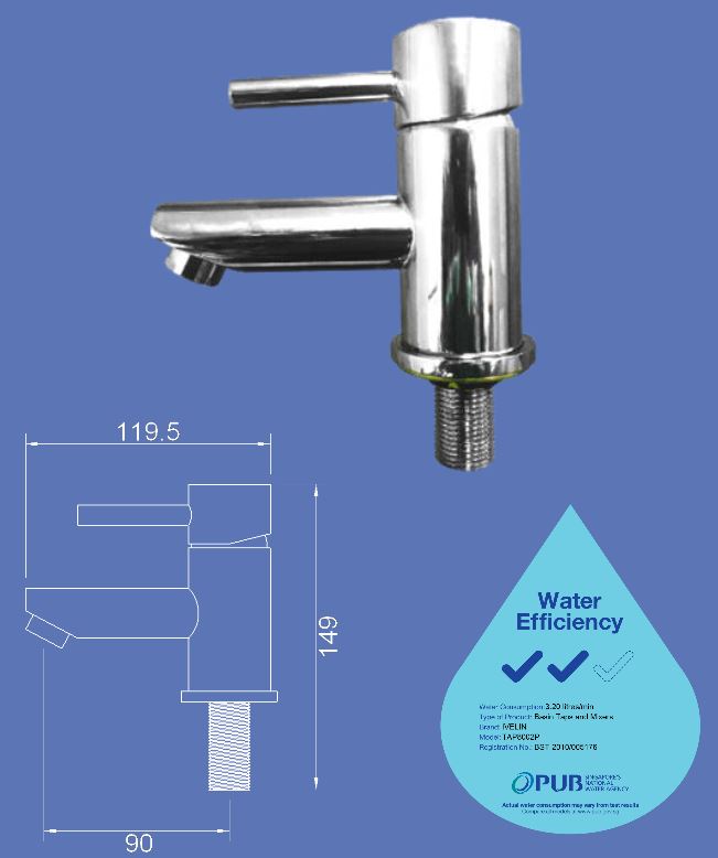 Snow 8002P Basin Tap - Domaco
