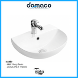 TIARA M2450 WALL HUNG BASIN domaco.com.sg