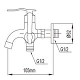NTL Two Way Tap 1654-C (3880)<br>*Contact us for best price - Domaco