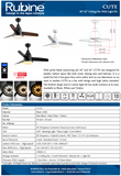 Rubine Cute DC Ceiling Fan domaco.com.sg