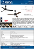 Rubine Econ DC Ceiling Fan domaco.com.sg