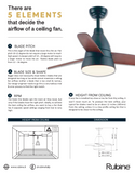 Rubine Cute DC Ceiling Fan domaco.com.sg
