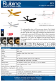 Rubine Fly DC Ceiling Fan domaco.com.sg