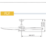 Rubine Fly DC Ceiling Fan domaco.com.sg