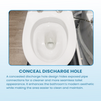 Rim free turbo flushing tornado One Piece toilet bowl Promo