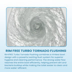 Rim free turbo flushing tornado One Piece toilet bowl Promo