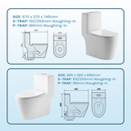 Rim free turbo flushing tornado One Piece toilet bowl Promo
