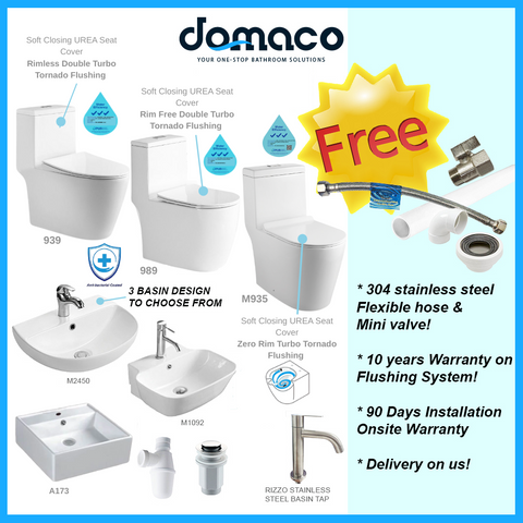 Special Toilet Bowl & Basin Package
