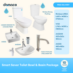 Smart Saver Toilet Bowl & Basin Package