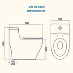 Special Promotion 1-Piece Package Toilet Bowl and Basin