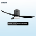 3 blades ceiling fan with DC motors, LED lights & remote