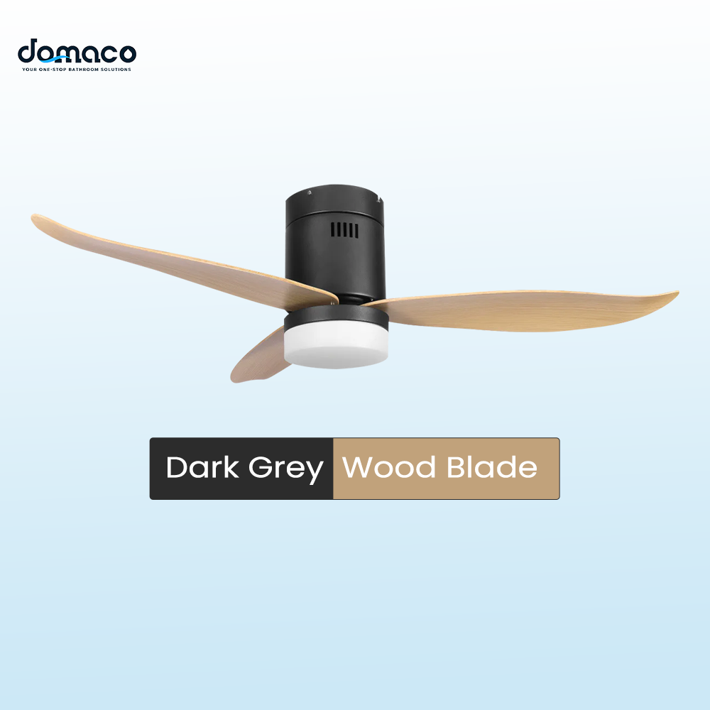 3 blades ceiling fan with DC motors, LED lights & remote