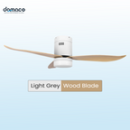 3 blades ceiling fan with DC motors, LED lights & remote
