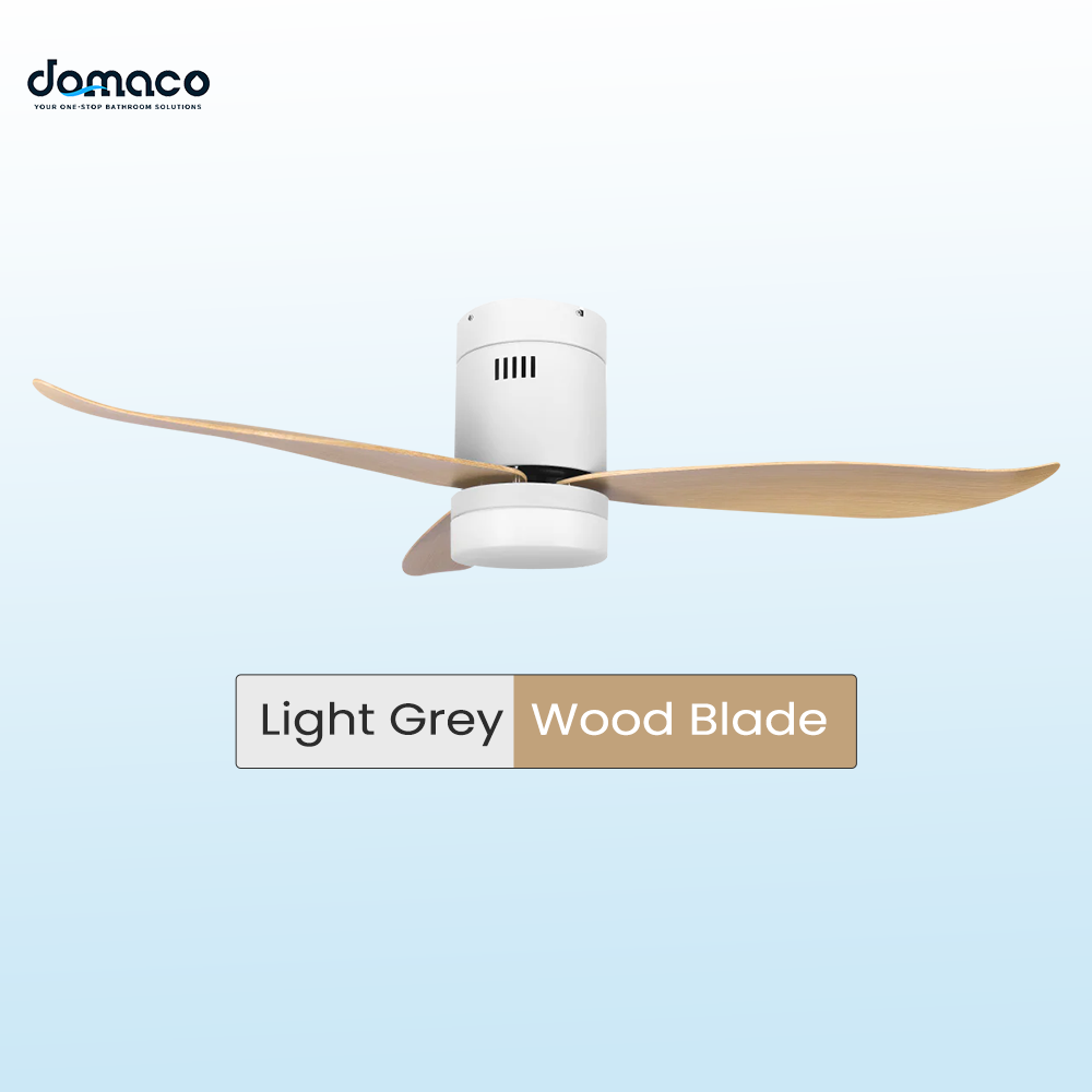3 blades ceiling fan with DC motors, LED lights & remote
