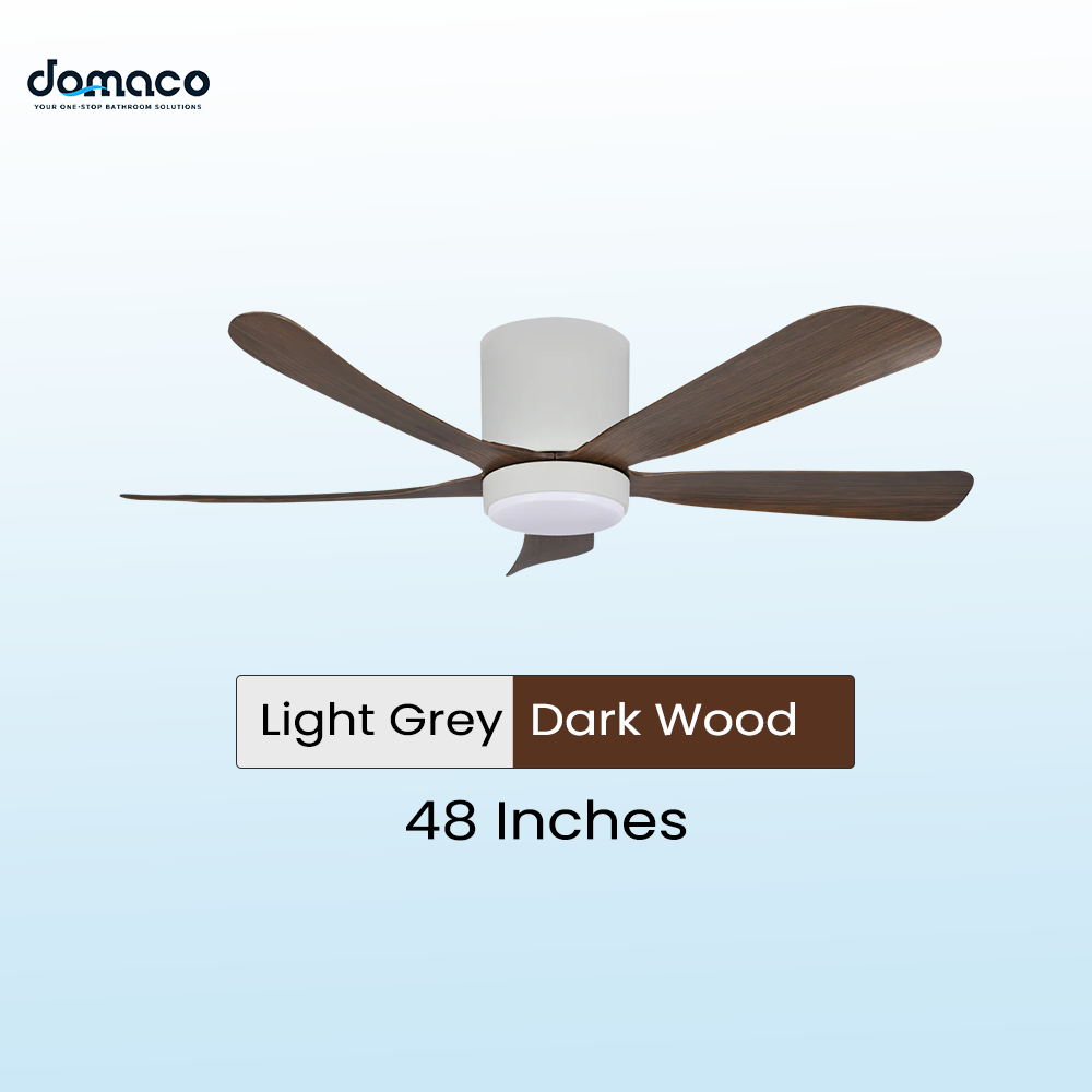 5 blades ceiling fan with DC motors, LED lights & remote