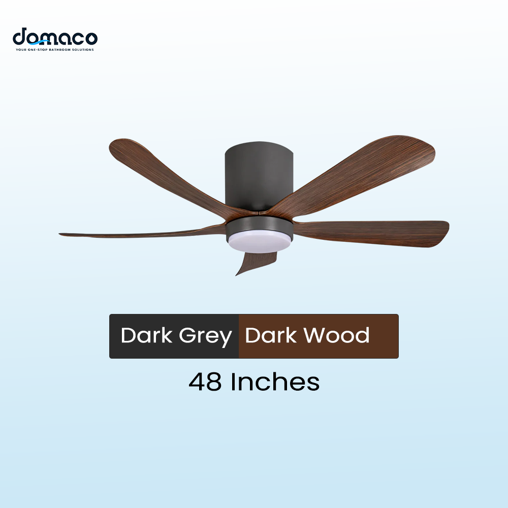 5 blades ceiling fan with DC motors, LED lights & remote
