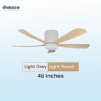 5 blades ceiling fan with DC motors, LED lights & remote