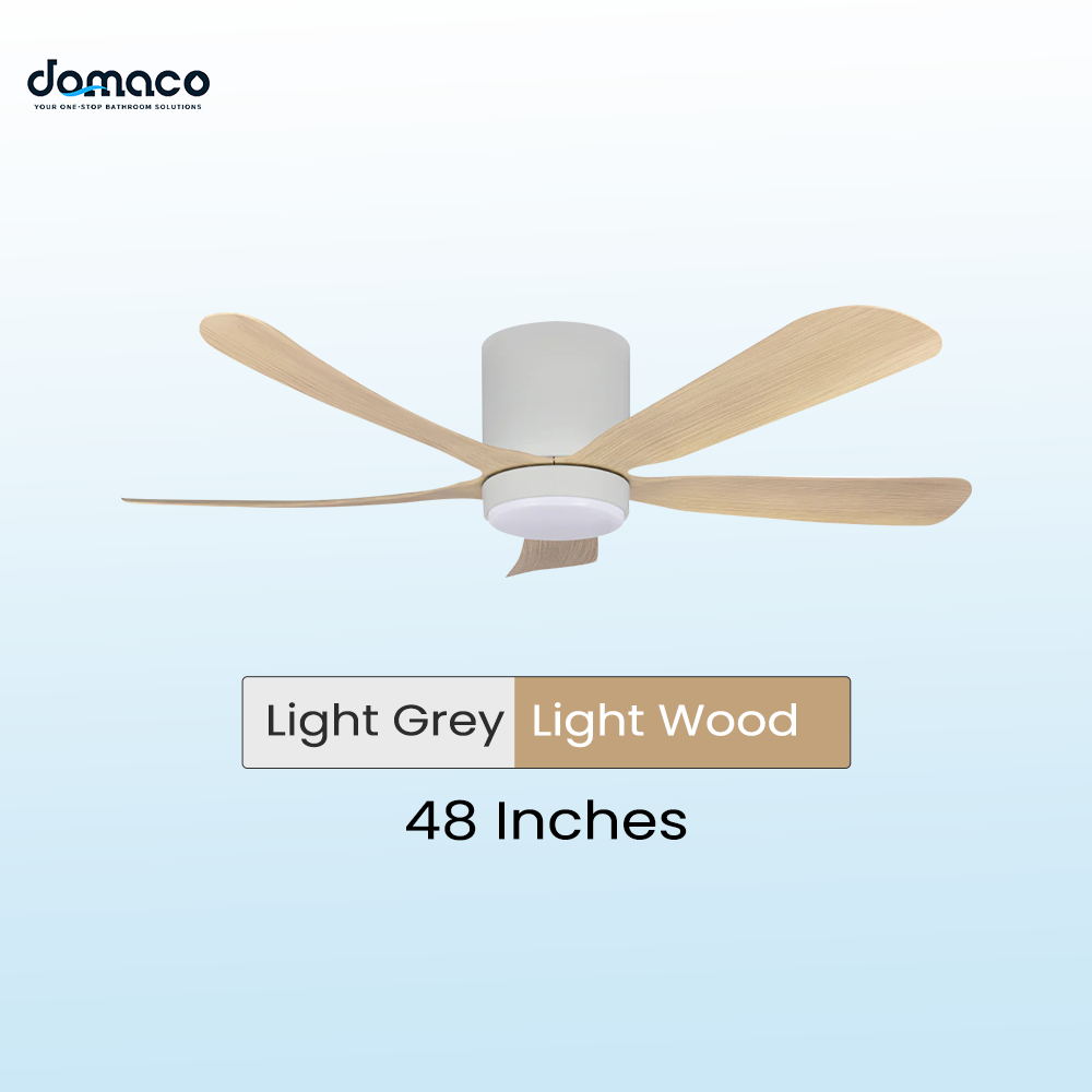 5 blades ceiling fan with DC motors, LED lights & remote