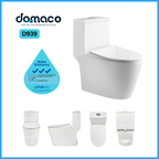 Domaco D939 [2025 Model] Toilet Bowl Rimless Double Turbo Tornado Flush with Geberit Flushing System