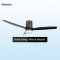 3 blades ceiling fan with DC motors, LED lights & remote