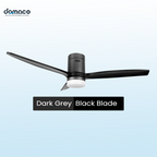 3 blades ceiling fan with DC motors, LED lights & remote