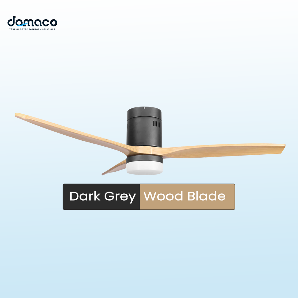3 blades ceiling fan with DC motors, LED lights & remote
