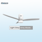 3 blades ceiling fan with DC motors, LED lights & remote