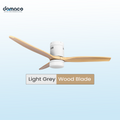 3 blades ceiling fan with DC motors, LED lights & remote