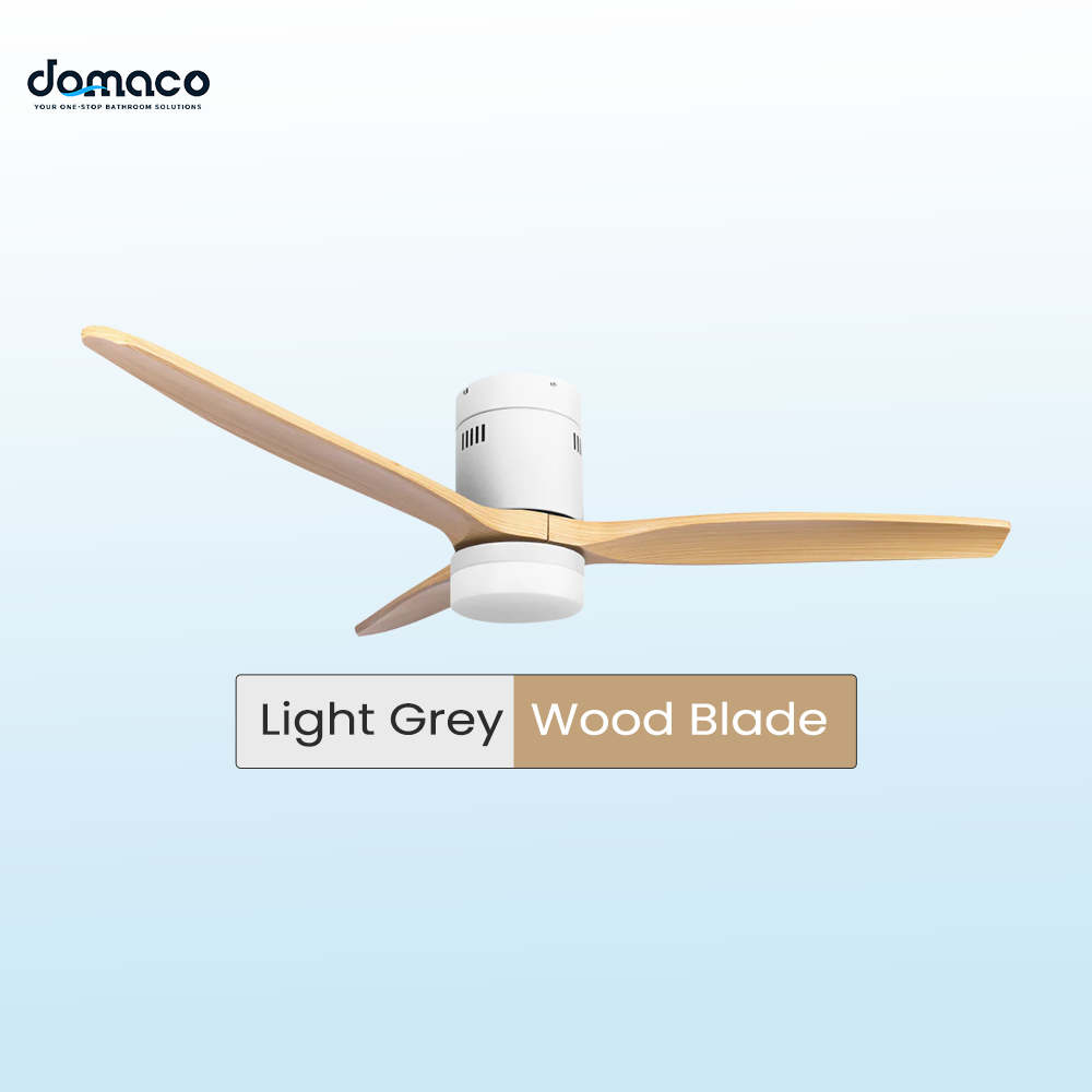 3 blades ceiling fan with DC motors, LED lights & remote