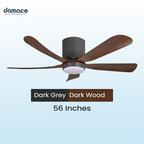 5 blades ceiling fan with DC motors, LED lights & remote