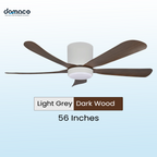 5 blades ceiling fan with DC motors, LED lights & remote