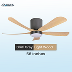 5 blades ceiling fan with DC motors, LED lights & remote