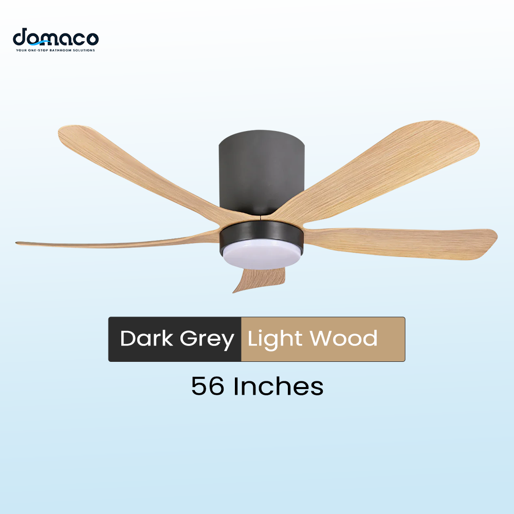 5 blades ceiling fan with DC motors, LED lights & remote