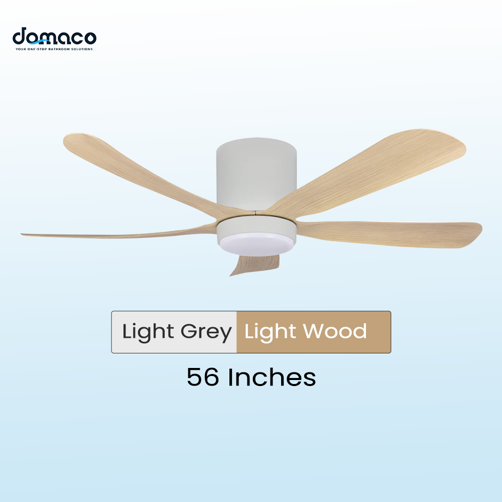 5 blades ceiling fan with DC motors, LED lights & remote