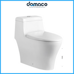 Domaco D727 [2025 New Gen] Toilet Bowl with Rimless Washdown Improved Flushing and Soft Closing Seat