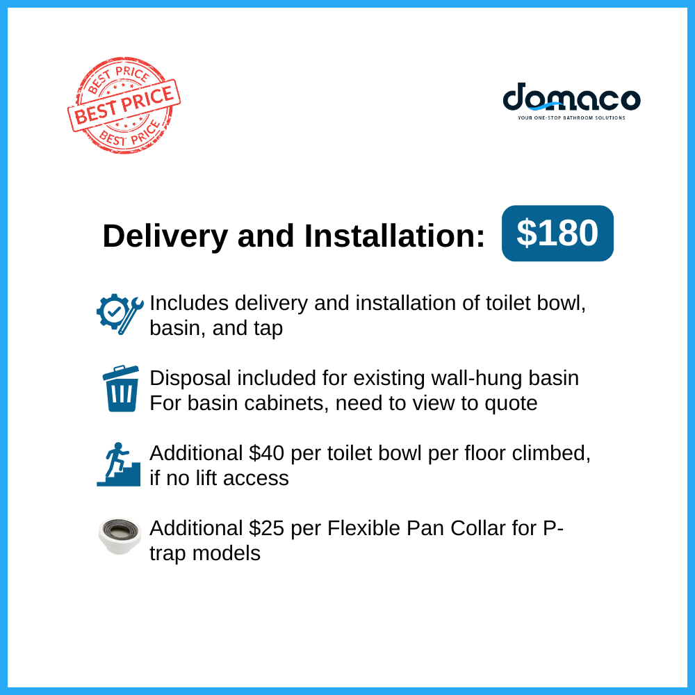 Value Plus Toilet Bowl & Basin Package - Domaco