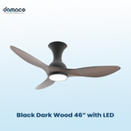 D.R.A.F 46"/52"/60" DC Ceiling Fan Less Shadow Rim Smart LED Upgrade