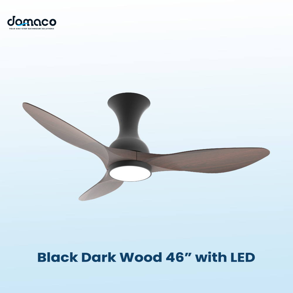 D.R.A.F 46"/52"/60" DC Ceiling Fan Less Shadow Rim Smart LED Upgrade