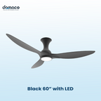 D.R.A.F 46"/52"/60" DC Ceiling Fan Less Shadow Rim Smart LED Upgrade