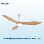 D.R.A.F 46"/52"/60" DC Ceiling Fan Less Shadow Rim Smart LED Upgrade