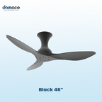 D.R.A.F 46"/52"/60" DC Ceiling Fan Less Shadow Rim Smart LED Upgrade