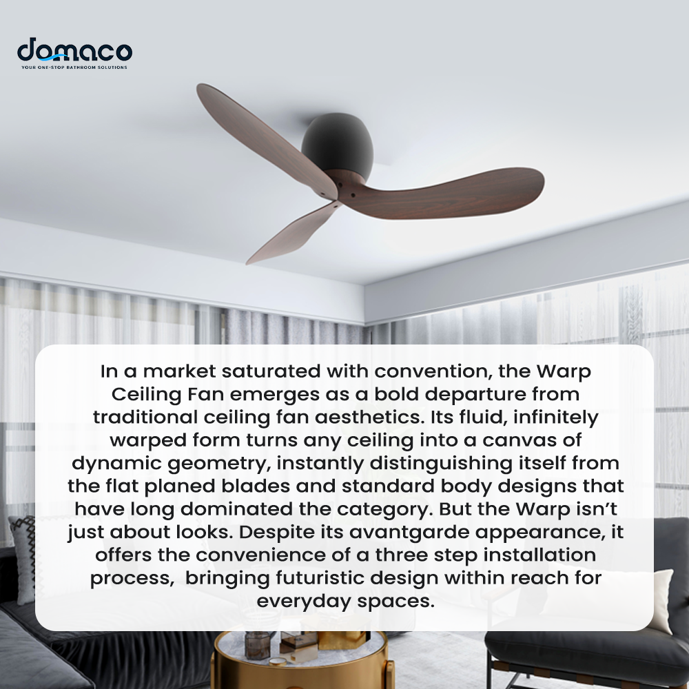 W.A.R.P 43"/52" Efficient DC International Smart Design Ceiling Fan