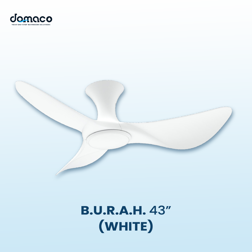 B.U.R.A.H 43" / C.U.R.A.H 52" DC Ceiling Fan + SAMSUNG 23W LED DIM TRI WAY MEMORY FUNCTION (SMART)