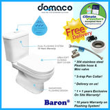 Baron V800 2-Piece Toilet Bowl With Rect Flushing Button