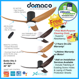 Bestar Estilo Vito 3 DC Ceiling Fan With 24W Dimmable LED Light Kit With Night Light And Smart Wifi Control domaco.com.sg