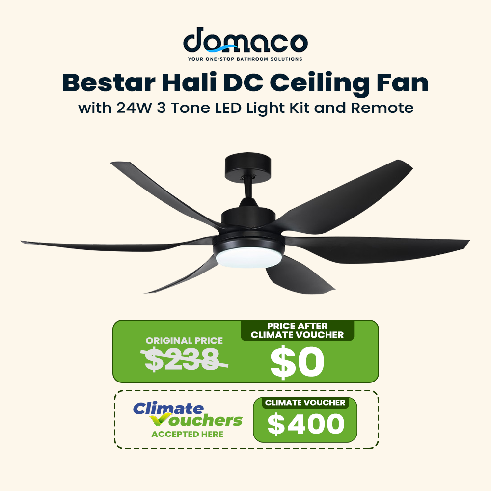 Bestar Hali DC Ceiling Fan With 24W 3 Tone LED Light Kit And Remote