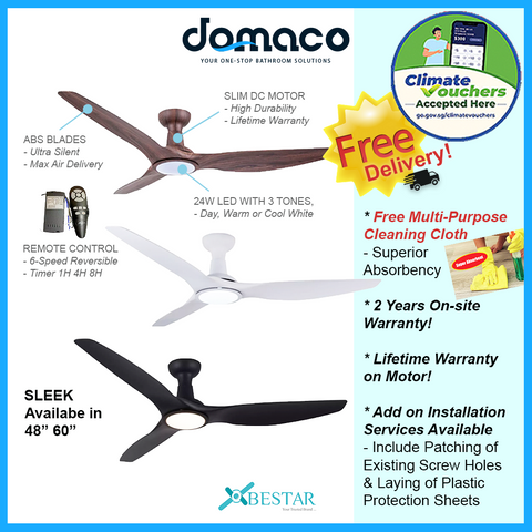 Bestar Sleek DC Ceiling Fan domaco.com.sg