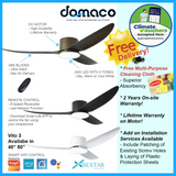 Bestar Vito 3 DC Ceiling Fan With 24W 3 Tone LED Light Kit And Smart Wifi Control domaco.com.sg