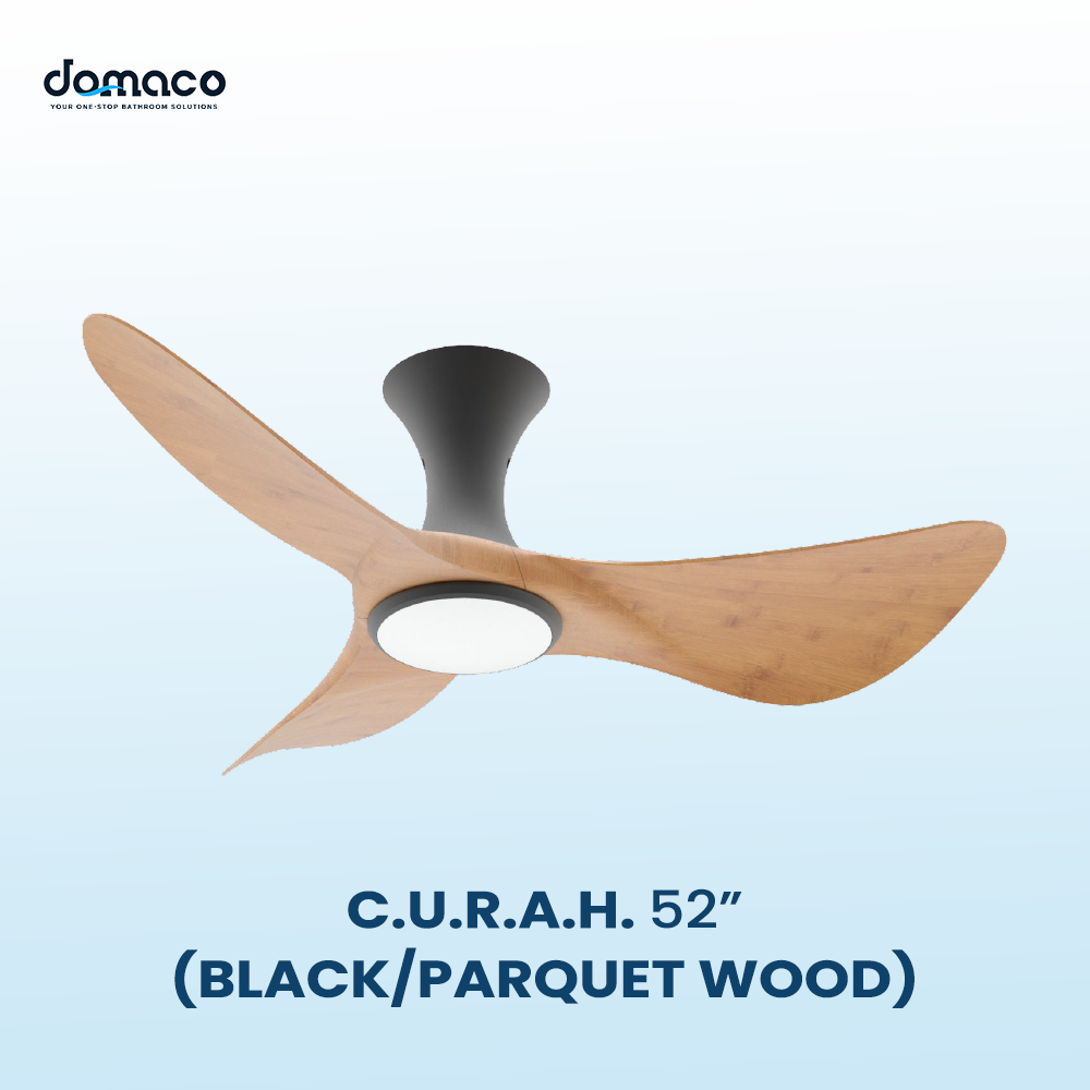 B.U.R.A.H 43" / C.U.R.A.H 52" DC Ceiling Fan + SAMSUNG 23W LED DIM TRI WAY MEMORY FUNCTION (SMART)